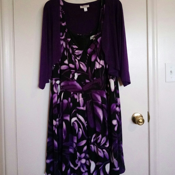 dress barn purple dresses